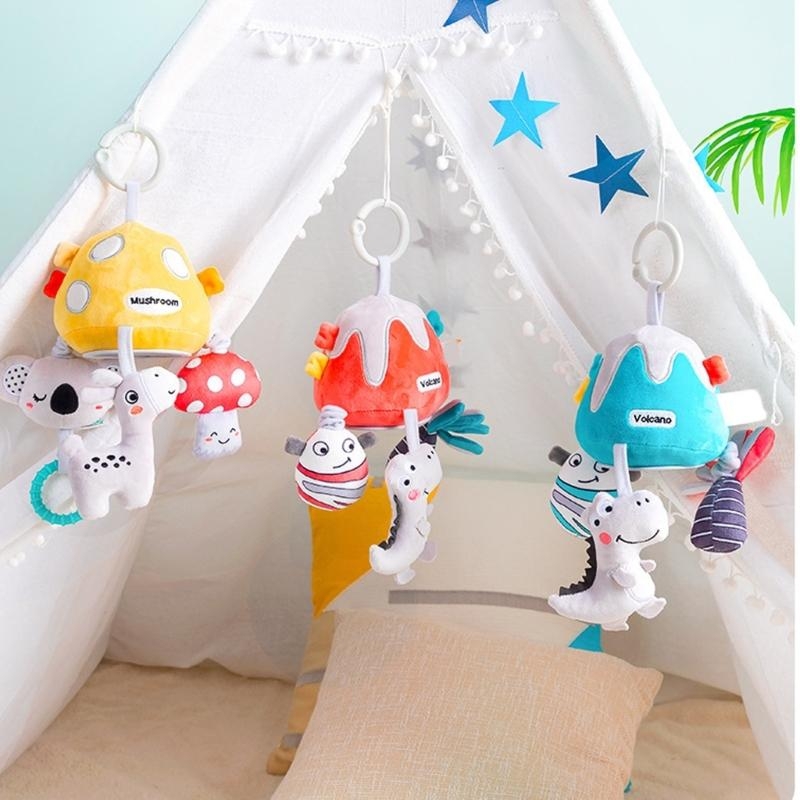 Crib Mobile Musical - QX2D Sang Trọng Động Vật Cũi