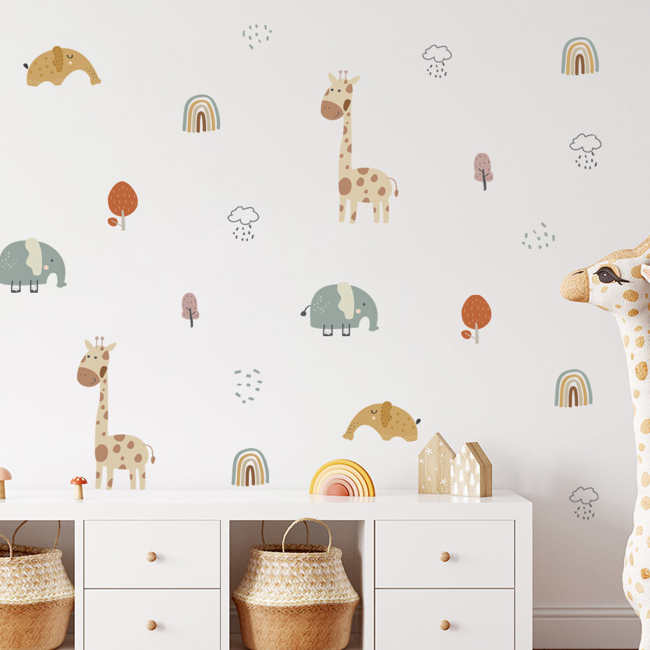 Baby Nursery Plants - Hoạt Hình Hươu Cao Cổ Voi