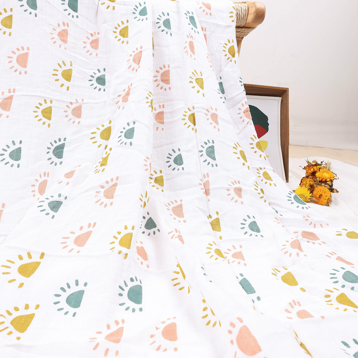 HappyFlute 120*110cmBaby Musli - đánh giá và giá Swaddle Blanket Muslin