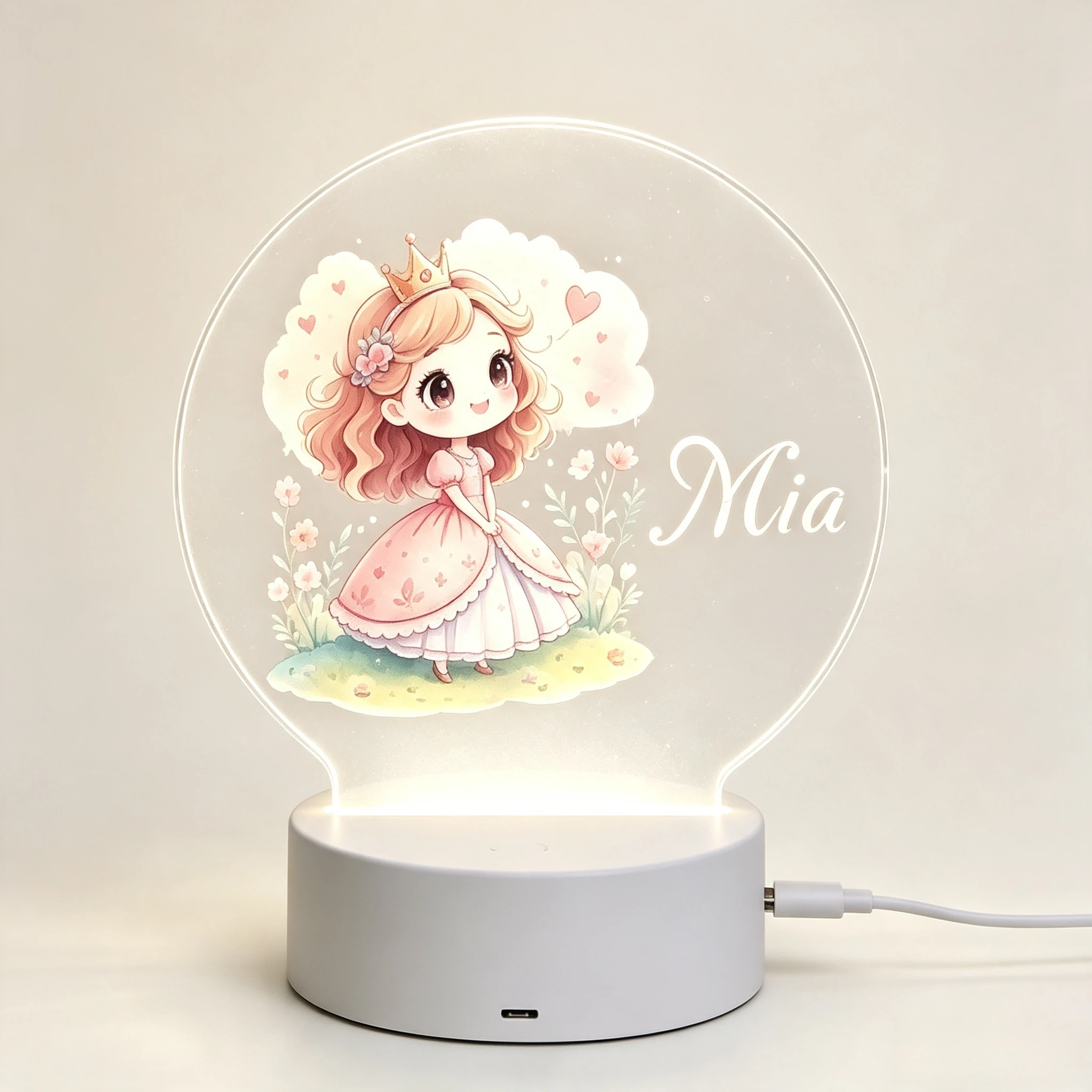 Cute Crown Little Princess Flo - đánh giá và giá Baby Nursery Night Light