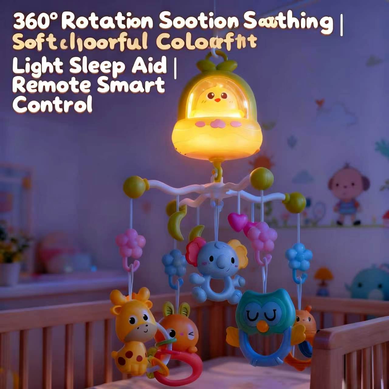 360° Bird Musical Remote Contr - đánh giá và giá Crib Mobile Musical