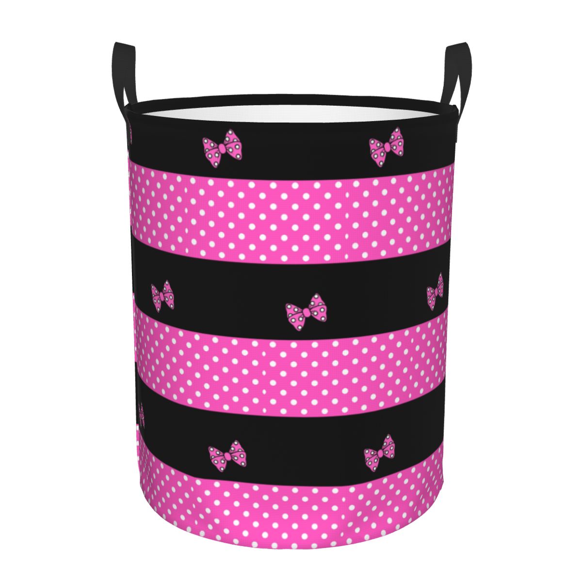 Custom Pink Minnie Polkadots L - đánh giá và giá Laundry Hamper Nursery