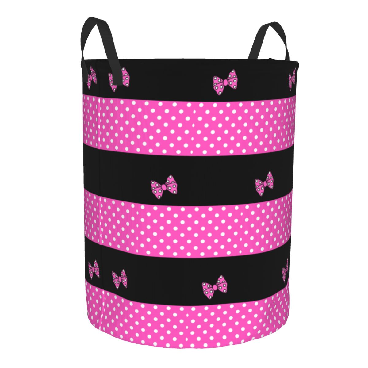 Custom Pink Minnie Polkadots L - đánh giá và giá Laundry Hamper Nursery