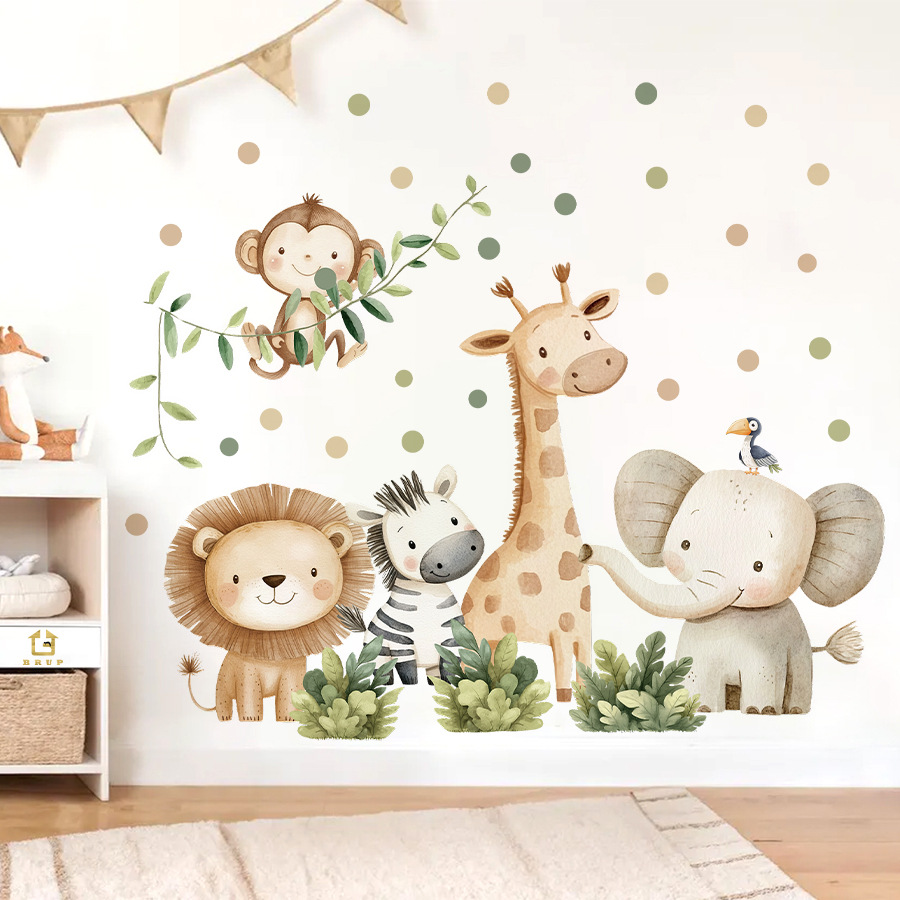 Boho Forest Animals Wall Stick - đánh giá và giá Baby Nursery Labels