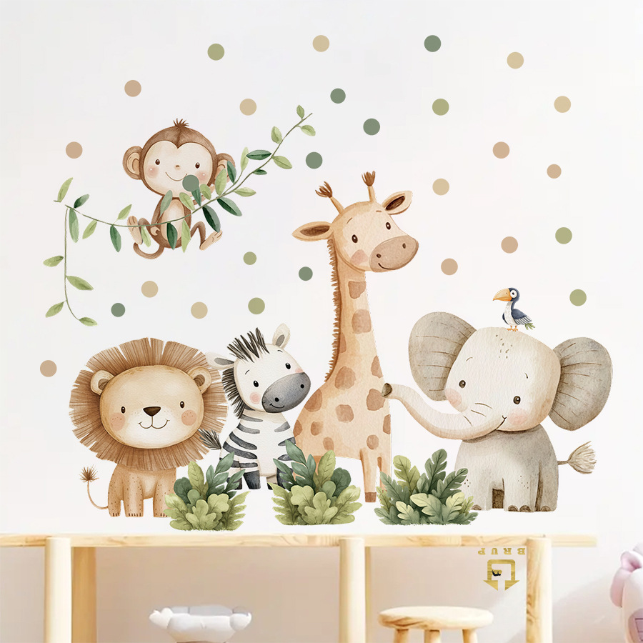 Boho Forest Animals Wall Stick - đánh giá và giá Baby Nursery Labels