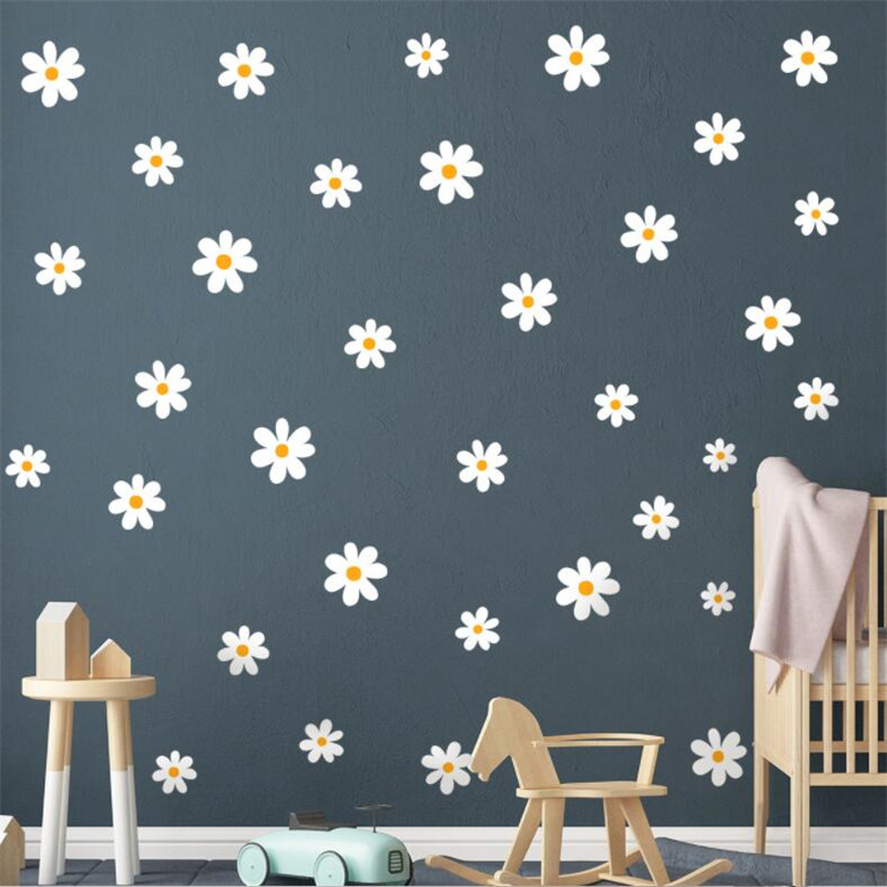 Floral Daisy Flower Wall Stick - đánh giá và giá Baby Nursery Plants