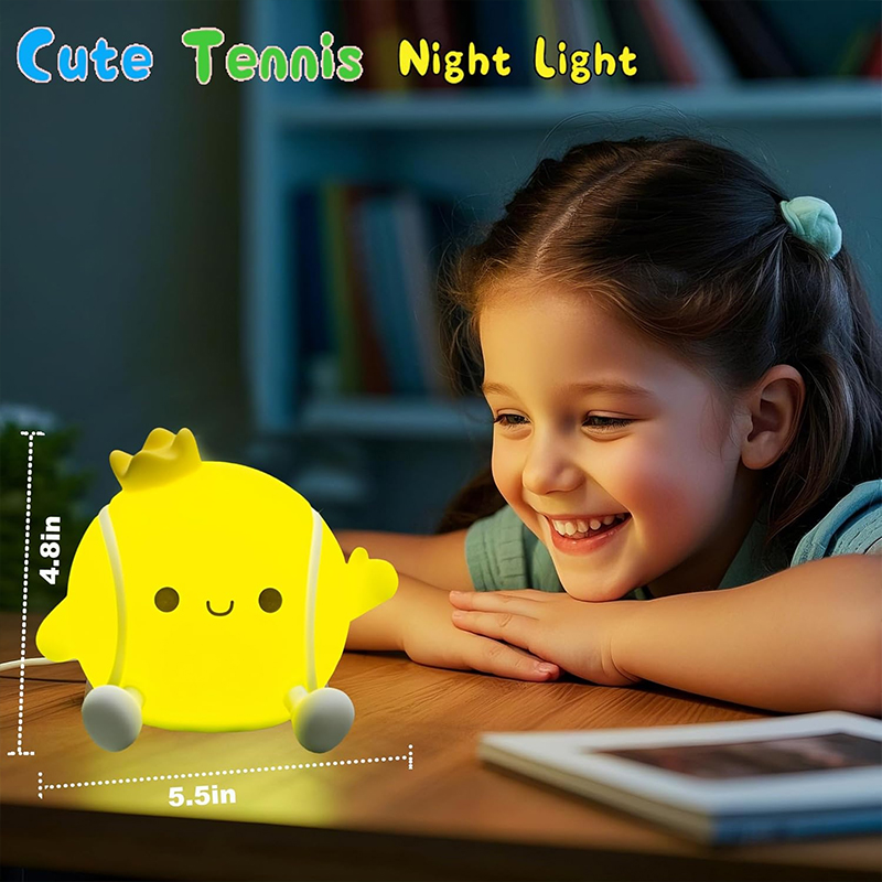 Cute Tennis Night Light Silico - đánh giá và giá Baby Nursery Night Light