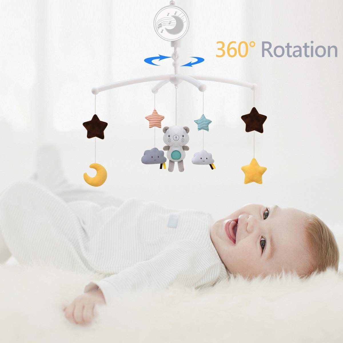 Baby Crib Mobiles Rattles Musi - đánh giá và giá Crib Mobile Musical