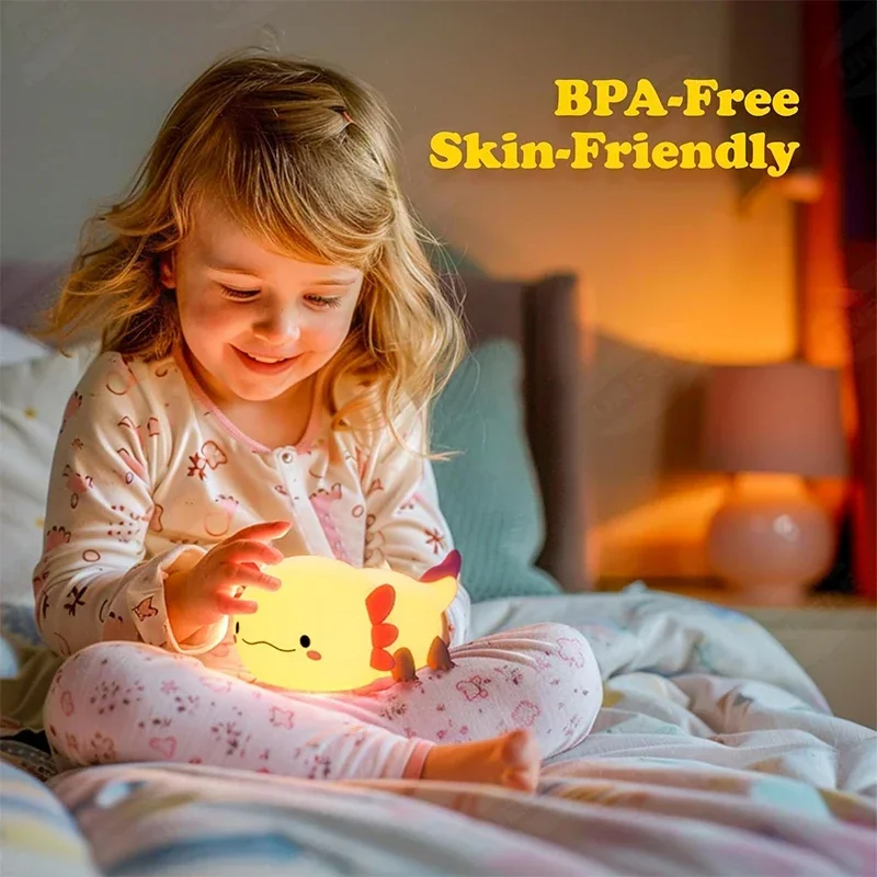 Cute Axolotl Night Light Silic - đánh giá và giá Baby Nursery Night Light