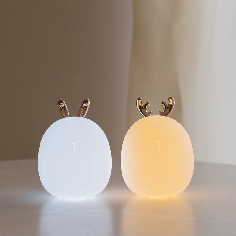 Led Carton Deer Rabbit Silicon - đánh giá và giá Baby Nursery Night Light