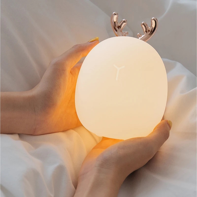 Led Carton Deer Rabbit Silicon - đánh giá và giá Baby Nursery Night Light