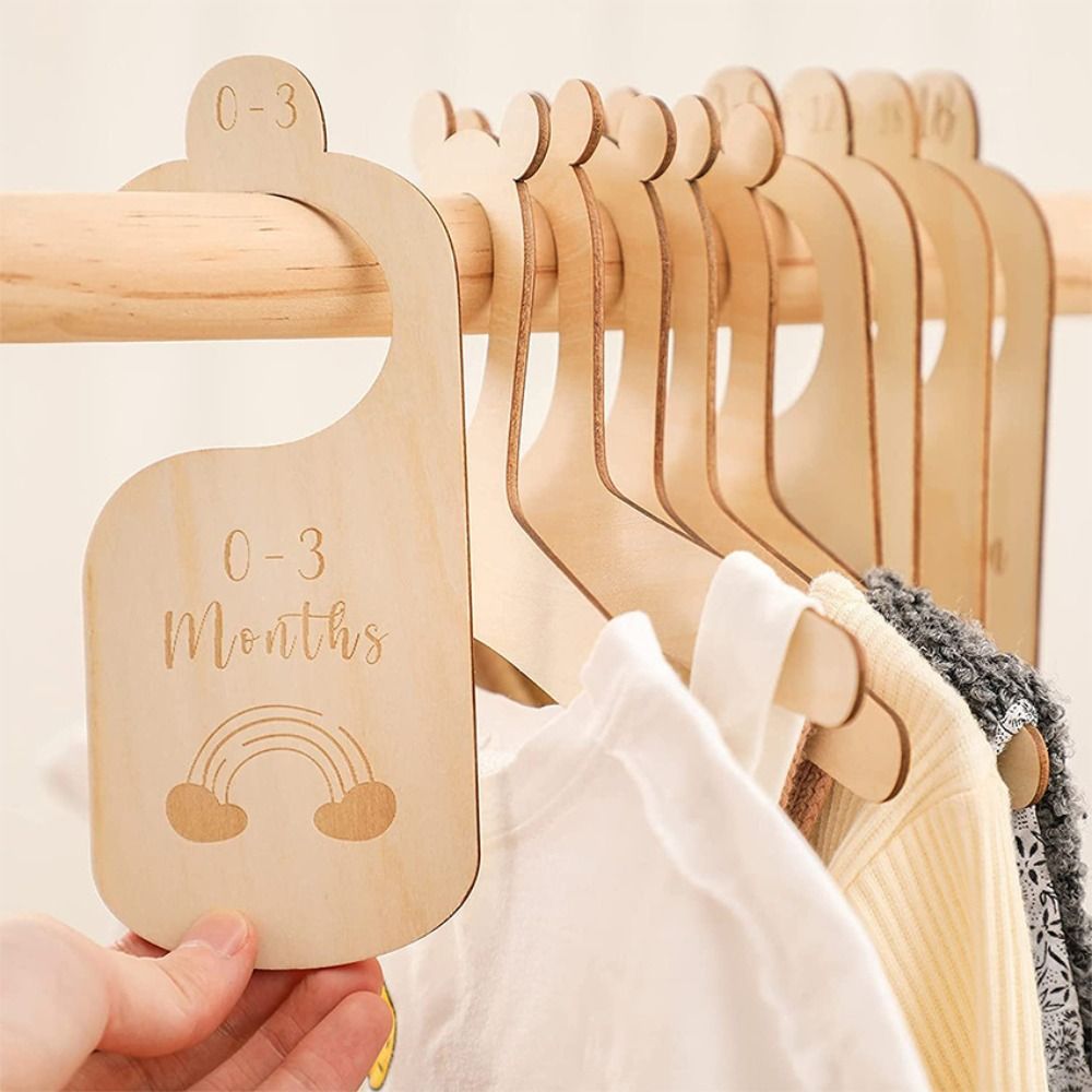 7/8Pcs Wood Baby Closet Divide - đánh giá và giá Baby Nursery Labels