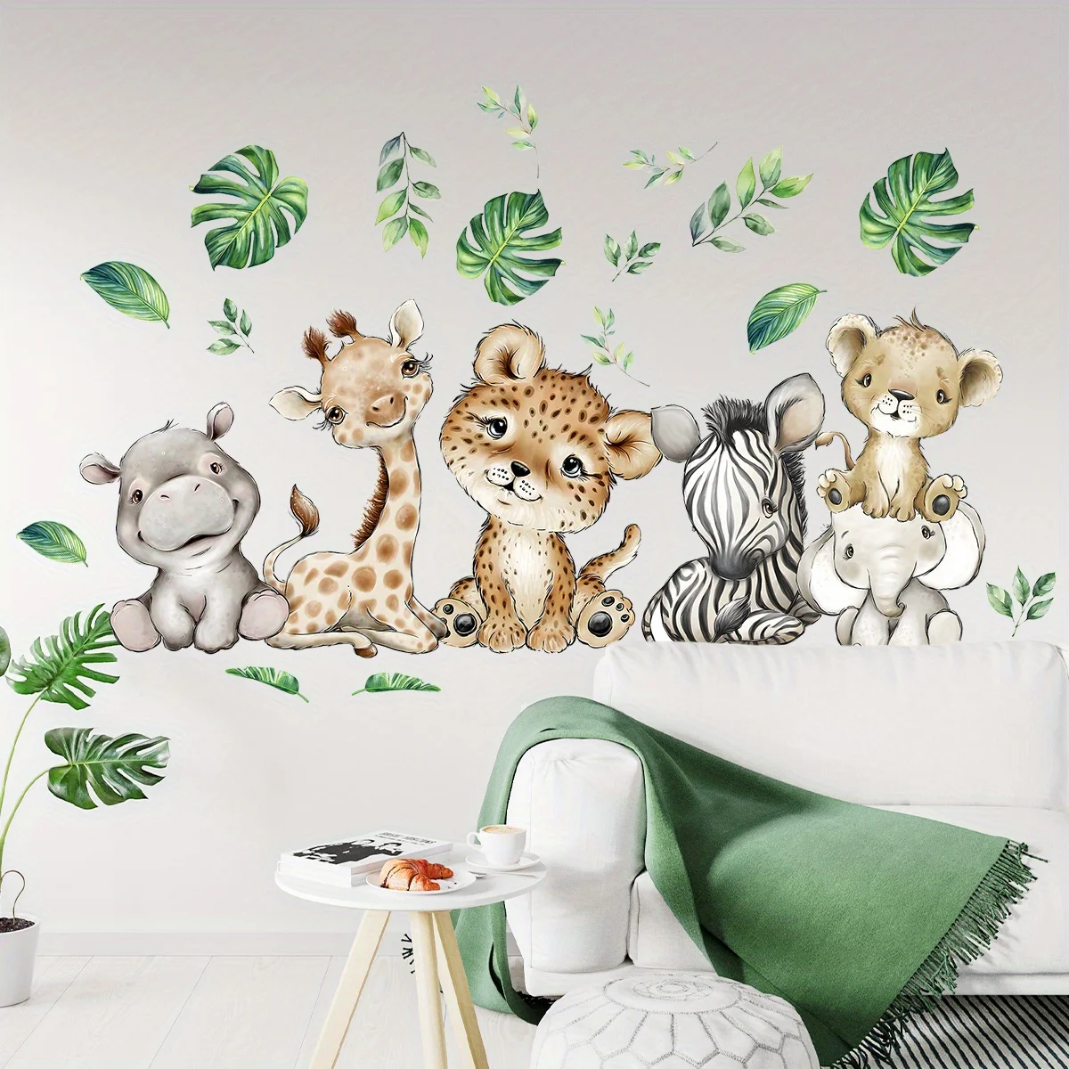 1PC Cartoon Cute Hippo Tiger E - đánh giá và giá Baby Nursery Labels