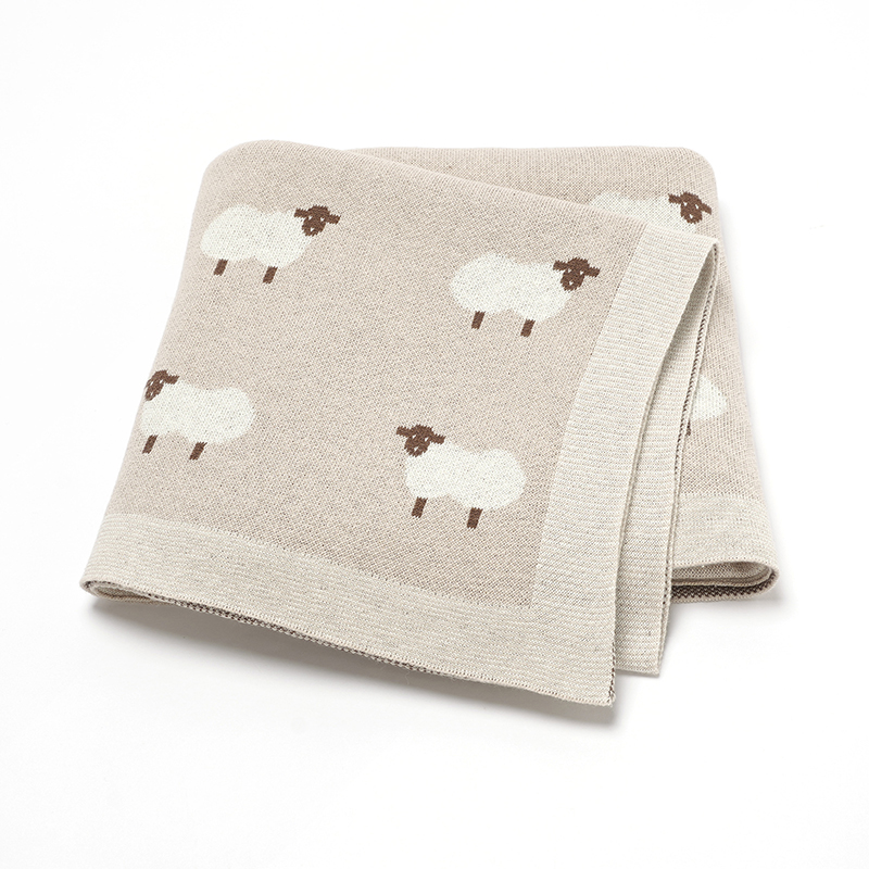 Cute Sheep Print Muslin Newbor - đánh giá và giá Swaddle Blanket Muslin