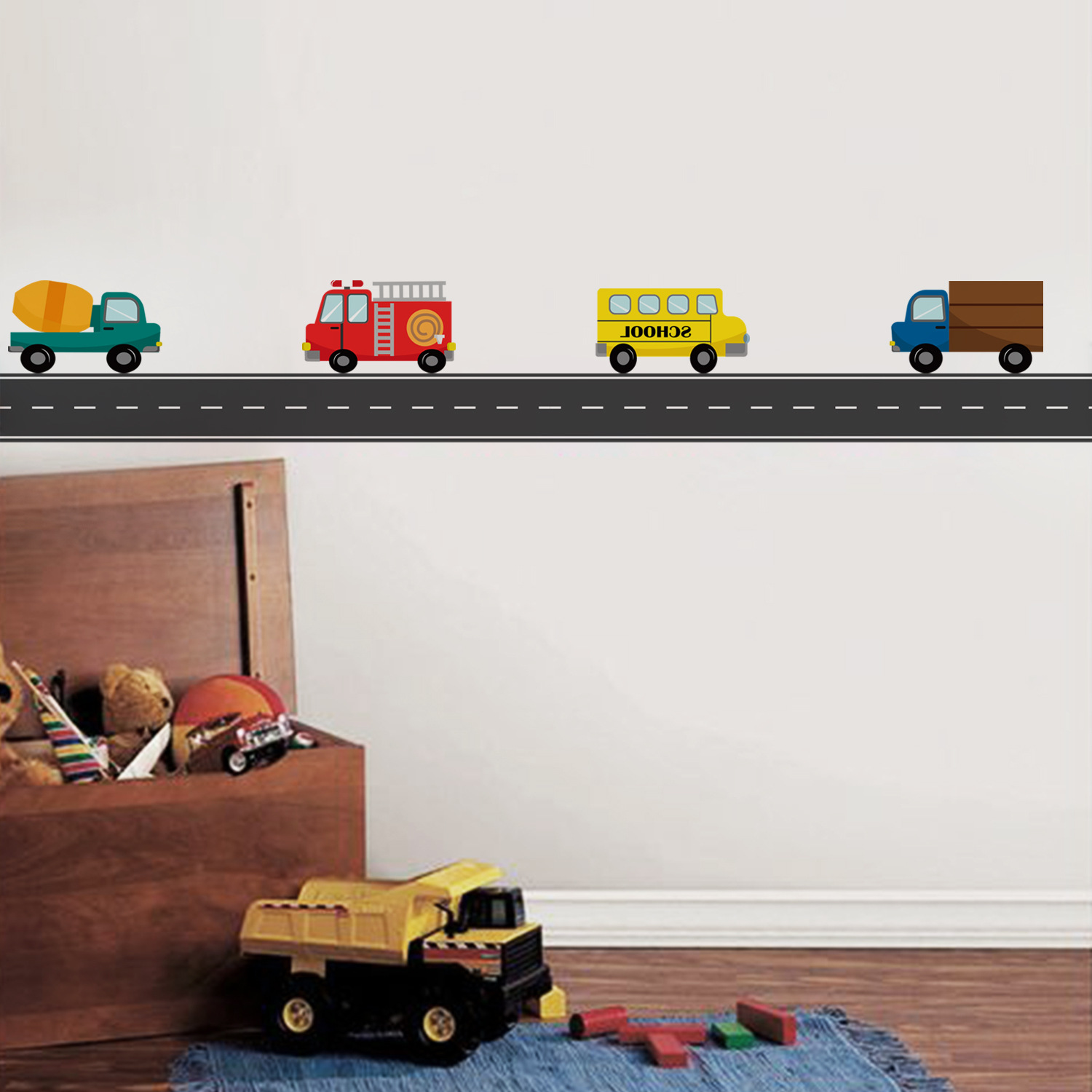 Cartoon Kids Transport Car Tru - đánh giá và giá Baby Nursery Labels