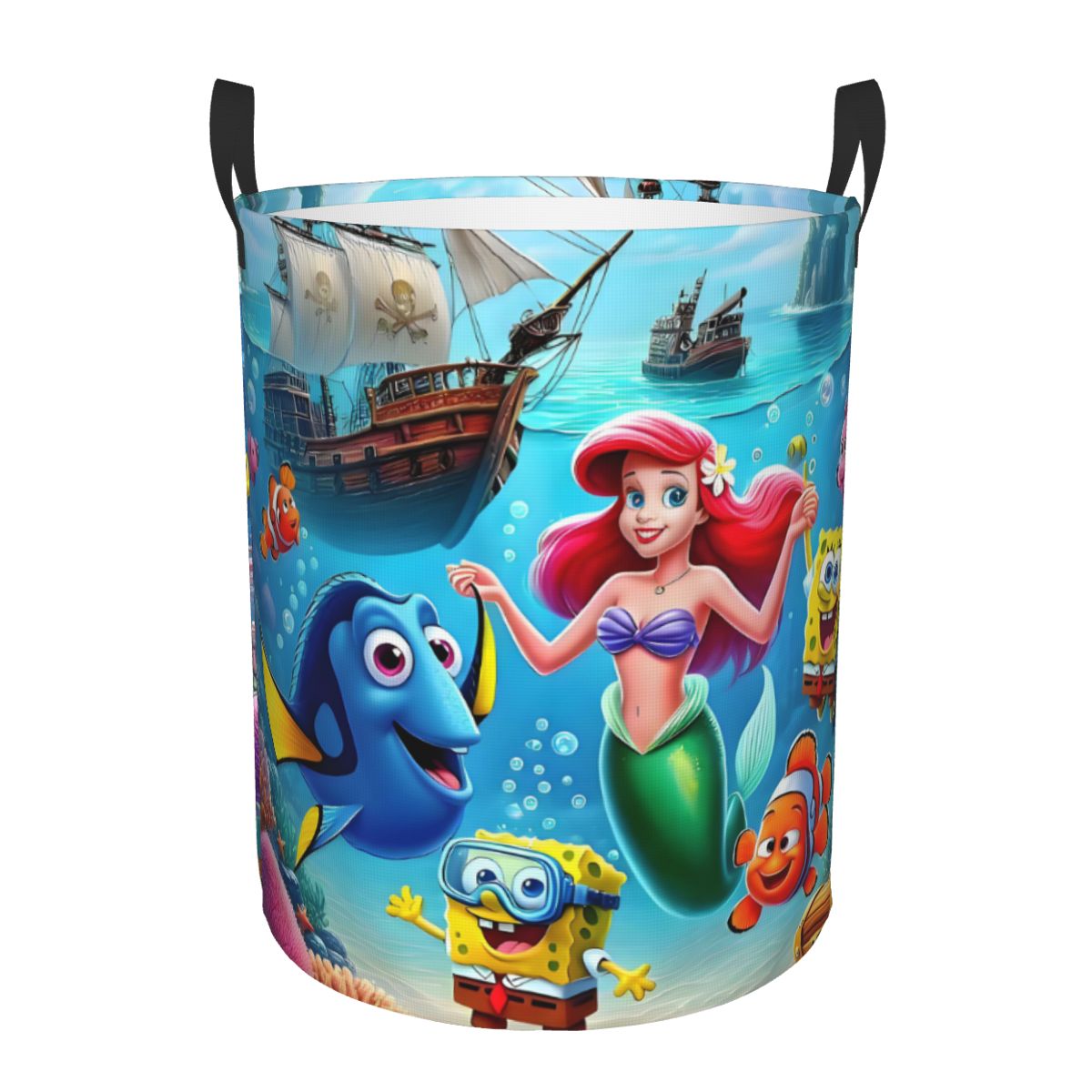 Litt Mermaid SpongeBob Finding - đánh giá và giá Laundry Hamper Nursery