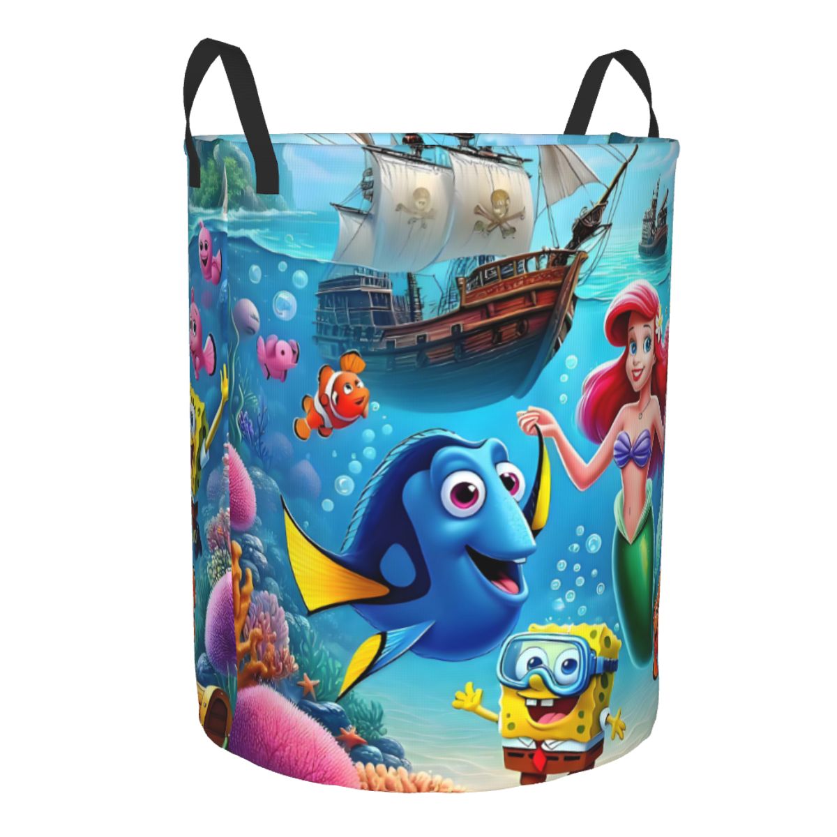 Litt Mermaid SpongeBob Finding - đánh giá và giá Laundry Hamper Nursery