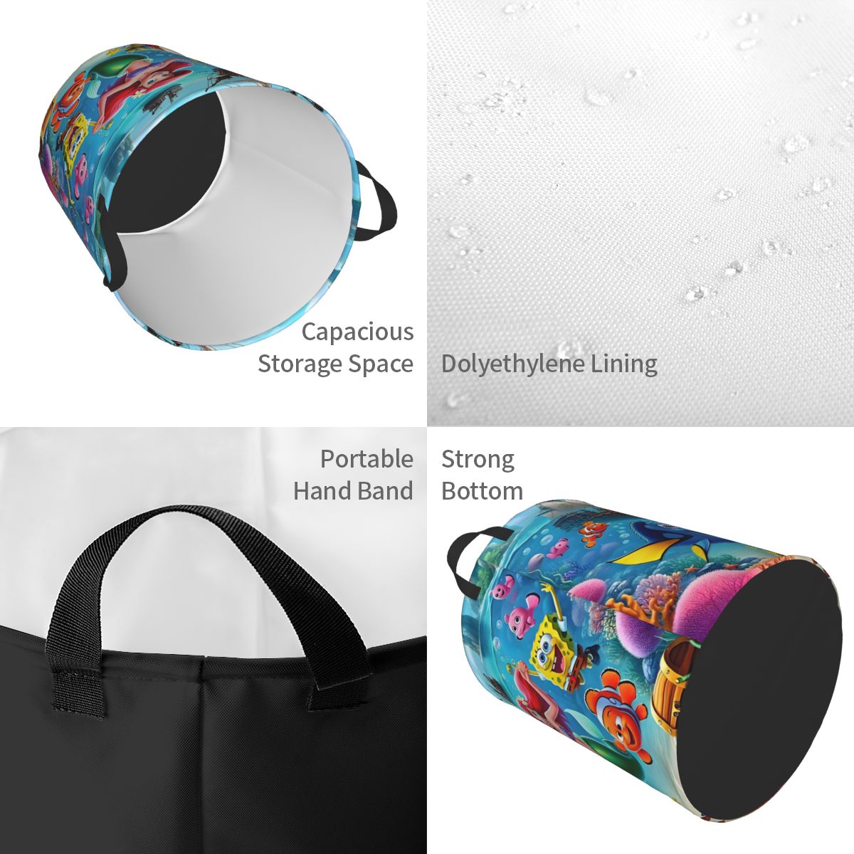 Litt Mermaid SpongeBob Finding - đánh giá và giá Laundry Hamper Nursery