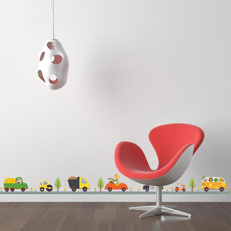Cartoon Animals Car Wall Stick - đánh giá và giá Baby Nursery Labels