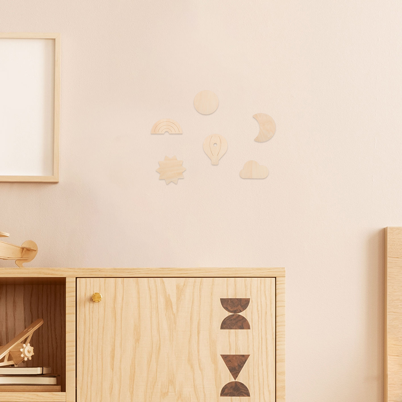 6Pcs Wooden Hot Air Balloon Wa - đánh giá và giá Baby Nursery Hot Air Balloon Theme