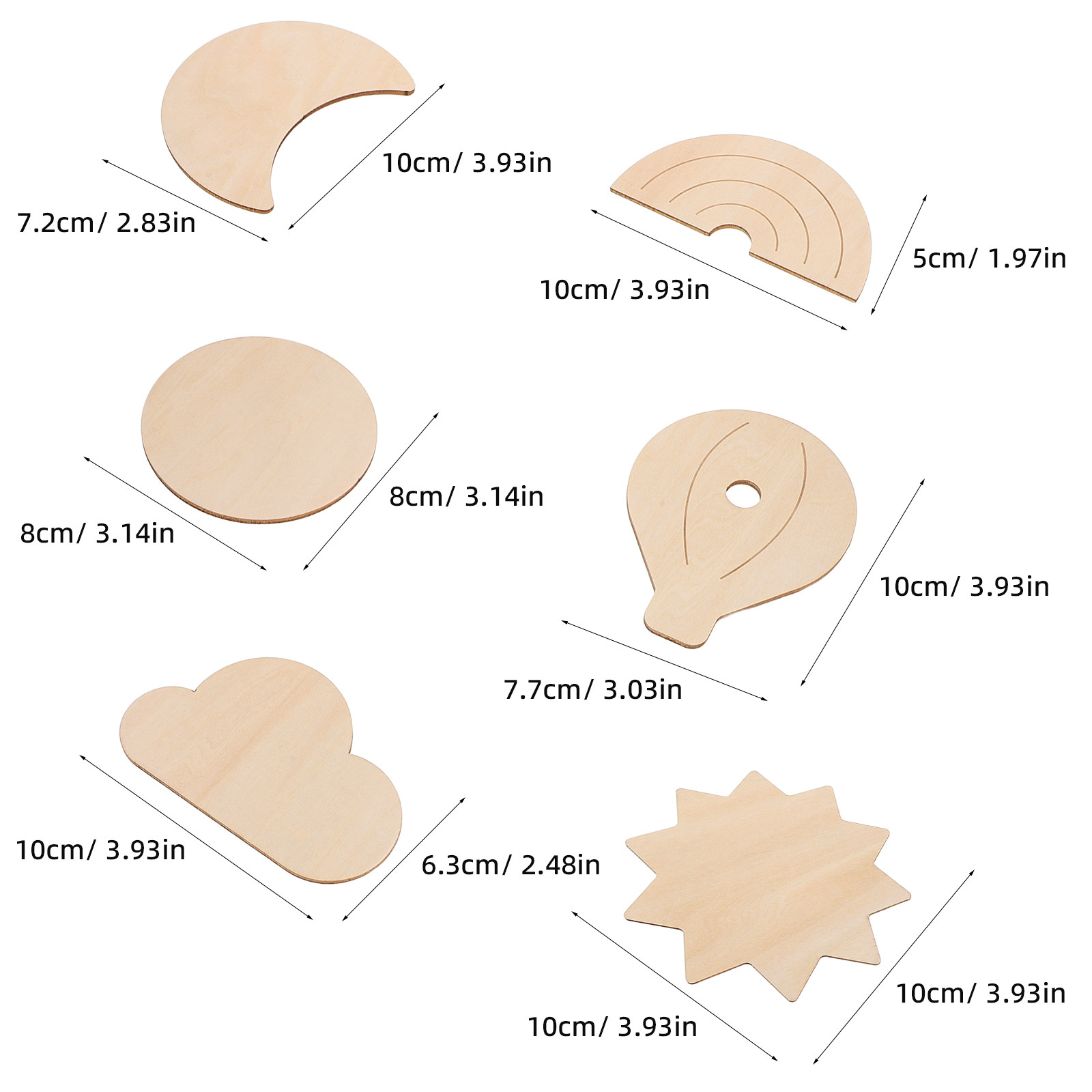 6Pcs Wooden Hot Air Balloon Wa - đánh giá và giá Baby Nursery Hot Air Balloon Theme