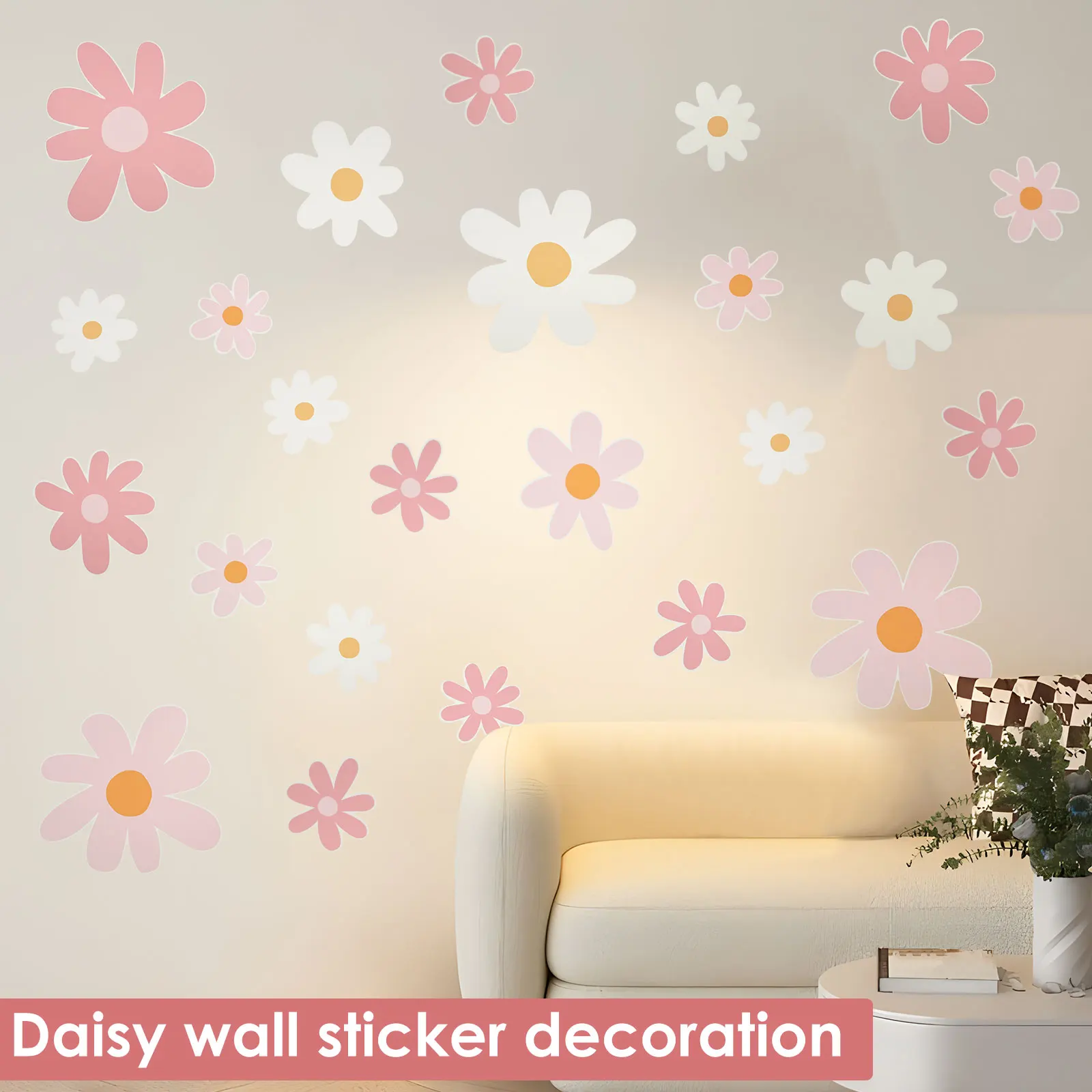 12 Sheets Cute Daisy Floral Wa - đánh giá và giá Baby Nursery Plants