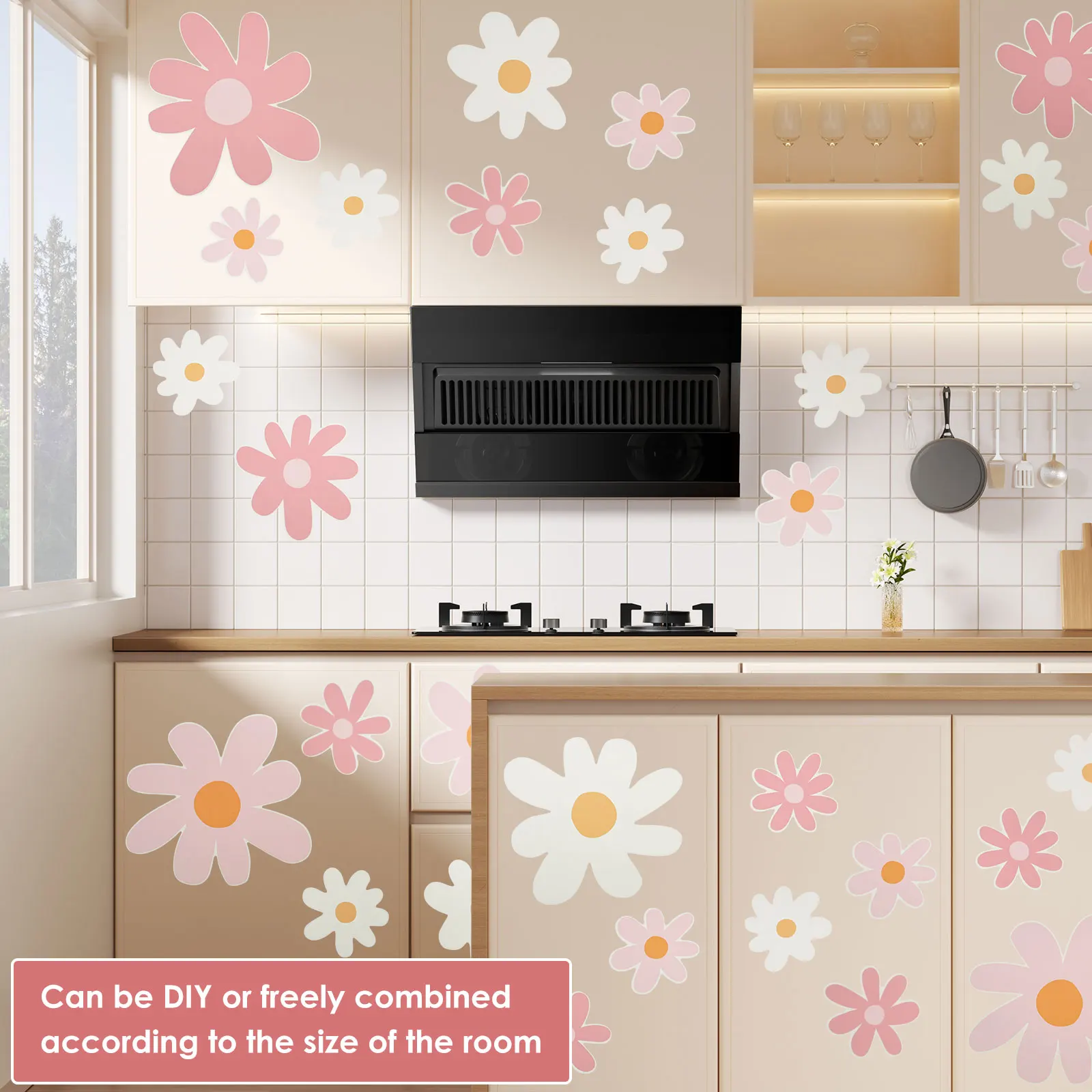 12 Sheets Cute Daisy Floral Wa - đánh giá và giá Baby Nursery Plants
