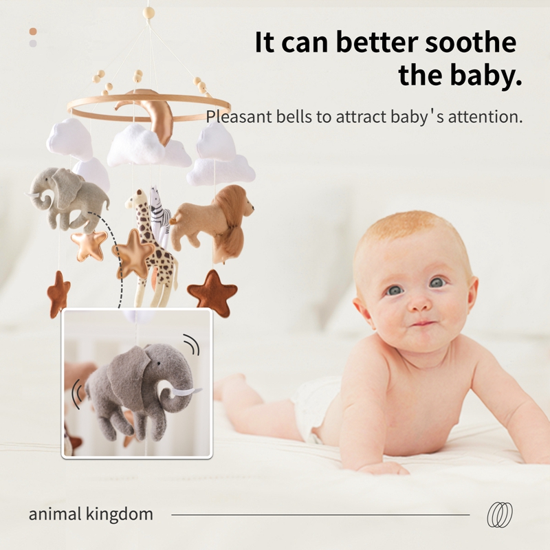 Crib Mobile Bed Bell Wooden Ba - đánh giá và giá Crib Mobile Musical