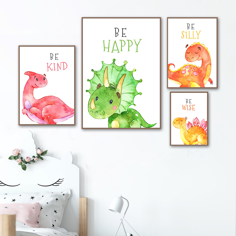 Cartoon Dinosaur Quotes Wall A - đánh giá và giá Baby Boy Nursery Quotes