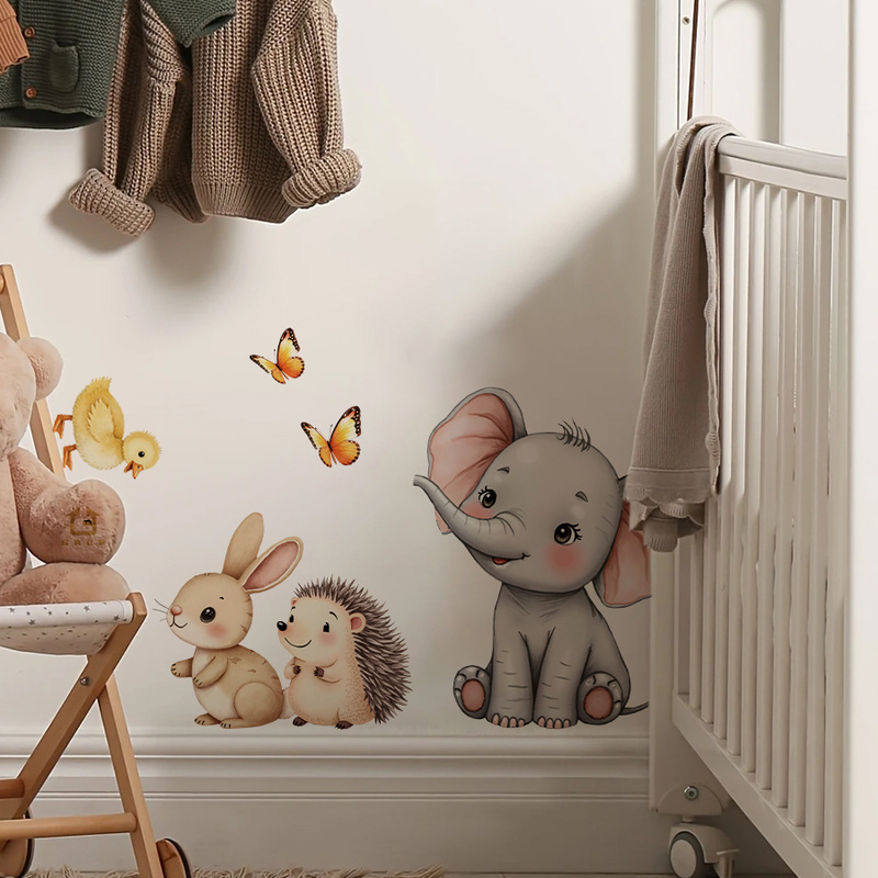 Cartoon Animal Wall Sticker -  - đánh giá và giá Baby Nursery Labels