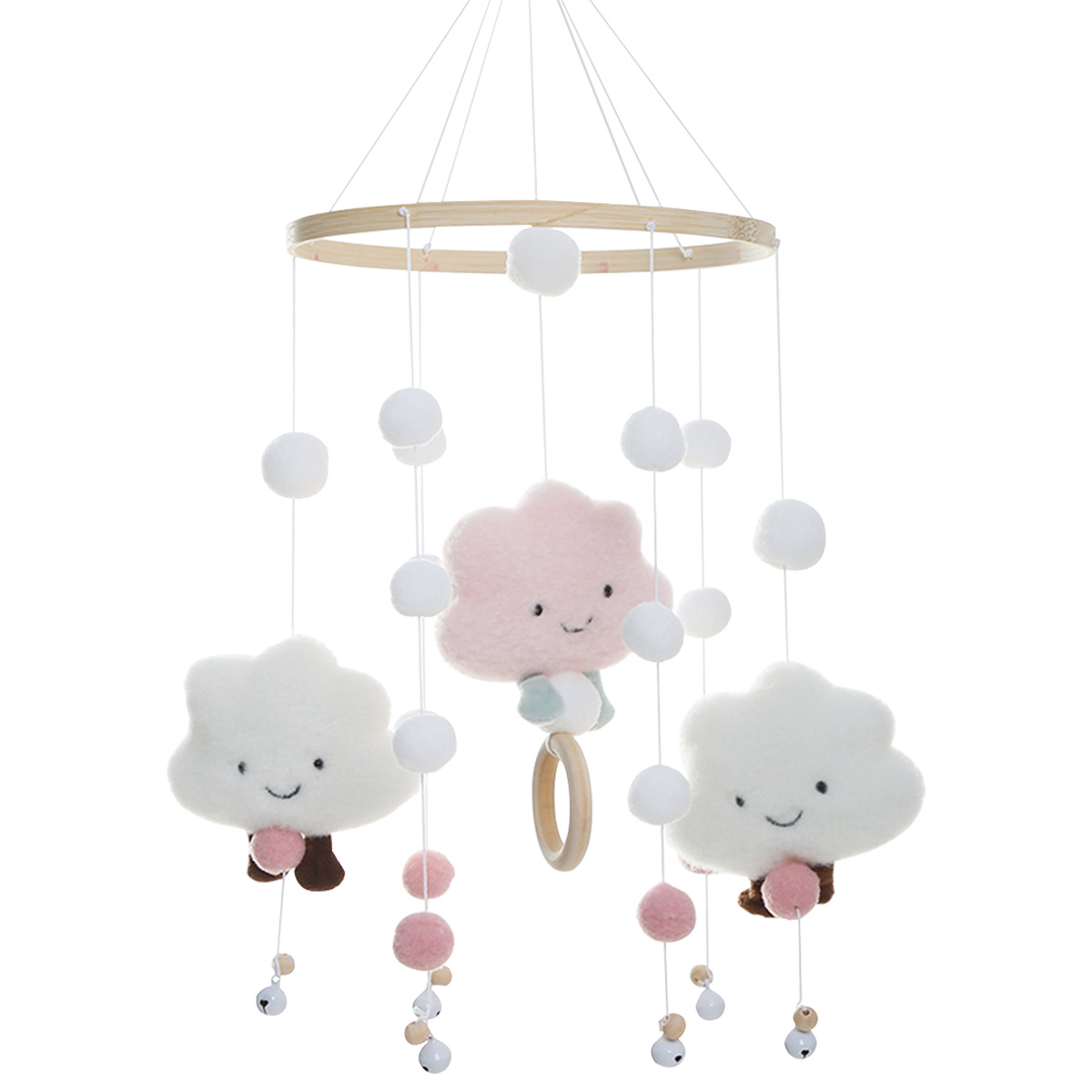 Mobile Wind Chimes with Cloud  - đánh giá và giá Crib Mobile Musical