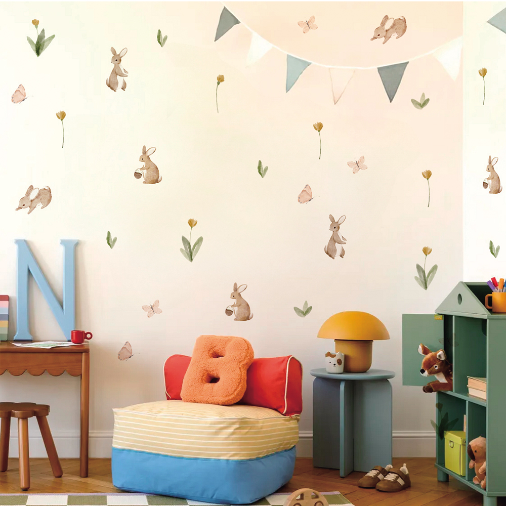 Summertime Watercolor  Cute Bu - đánh giá và giá Baby Nursery Labels