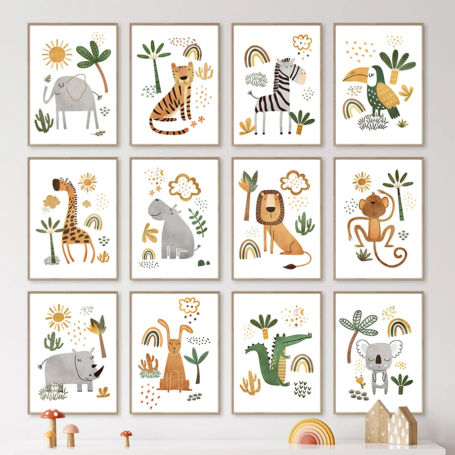 Giraffe Elephant Tiger Zebra T - đánh giá và giá Baby Nursery Plants