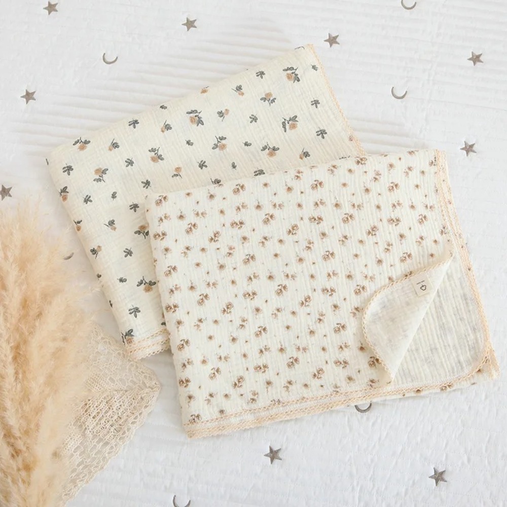 Soft Floral Muslin Baby Blanke - đánh giá và giá Swaddle Blanket Muslin