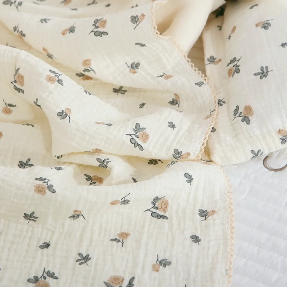 Soft Floral Muslin Baby Blanke - đánh giá và giá Swaddle Blanket Muslin