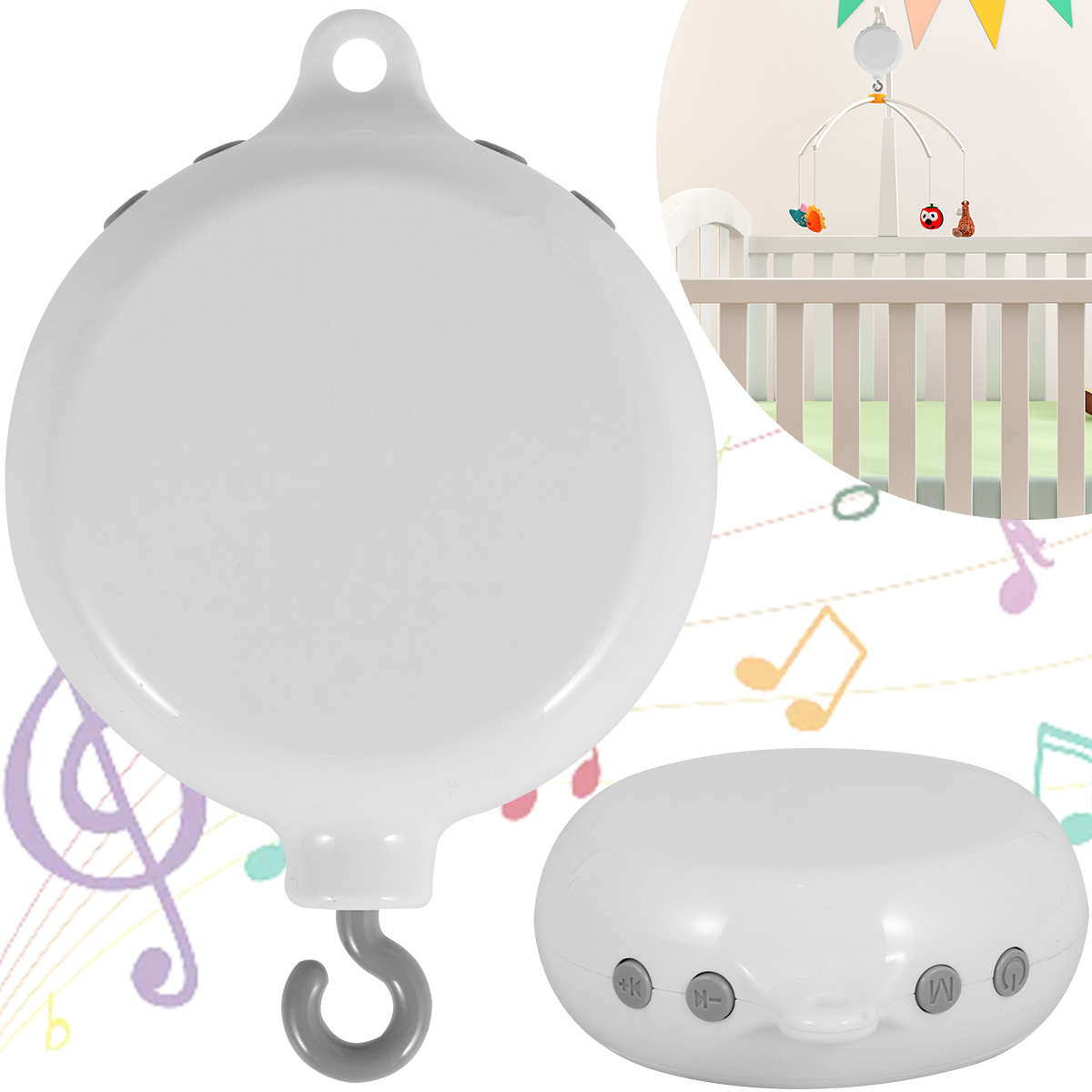 Baby Mobile Music Box Crib Mob - đánh giá và giá Crib Mobile Musical