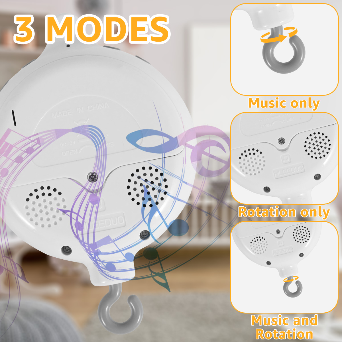 Baby Mobile Music Box Crib Mob - đánh giá và giá Crib Mobile Musical