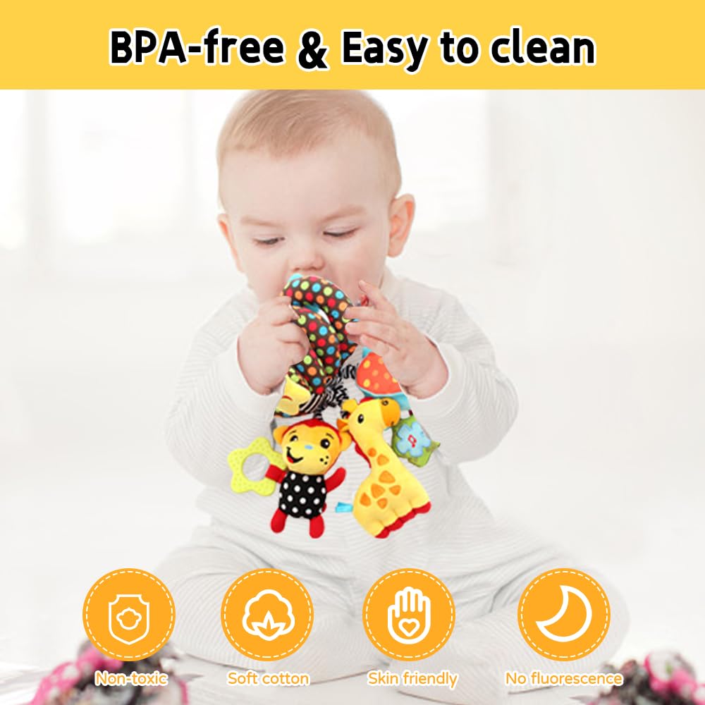 Baby Car Seat Stroller Spiral  - đánh giá và giá Crib Mobile Musical