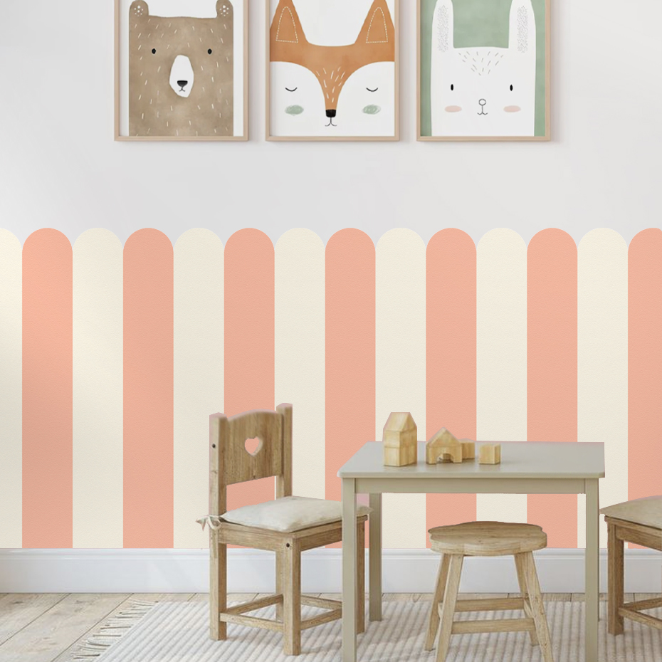 Multicolor Vertical Striped Ar - đánh giá và giá Baby Nursery Labels