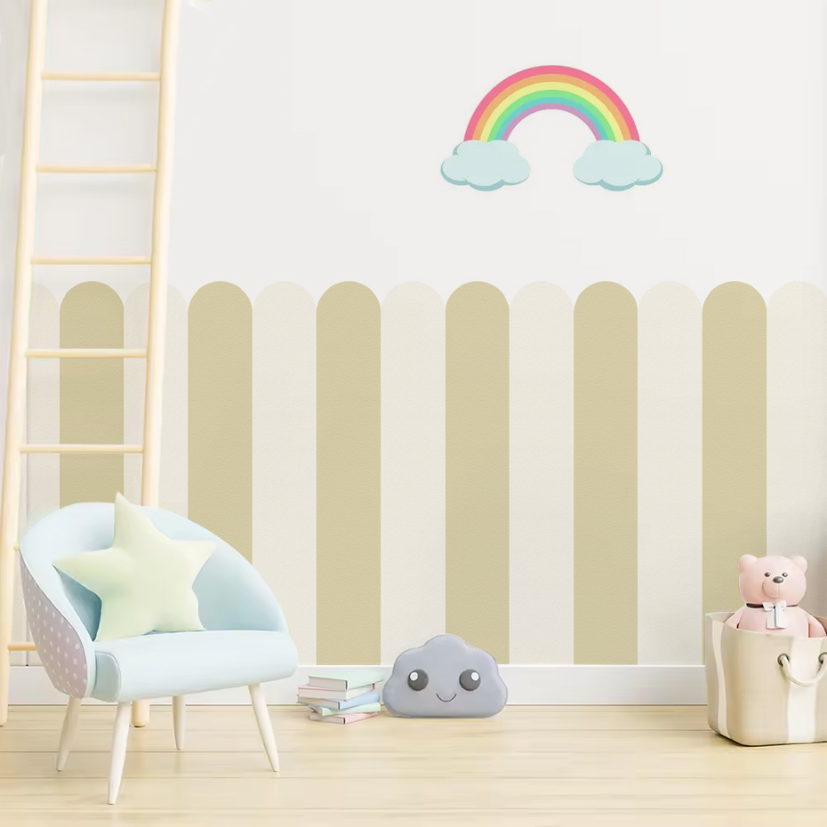 Multicolor Vertical Striped Ar - đánh giá và giá Baby Nursery Labels